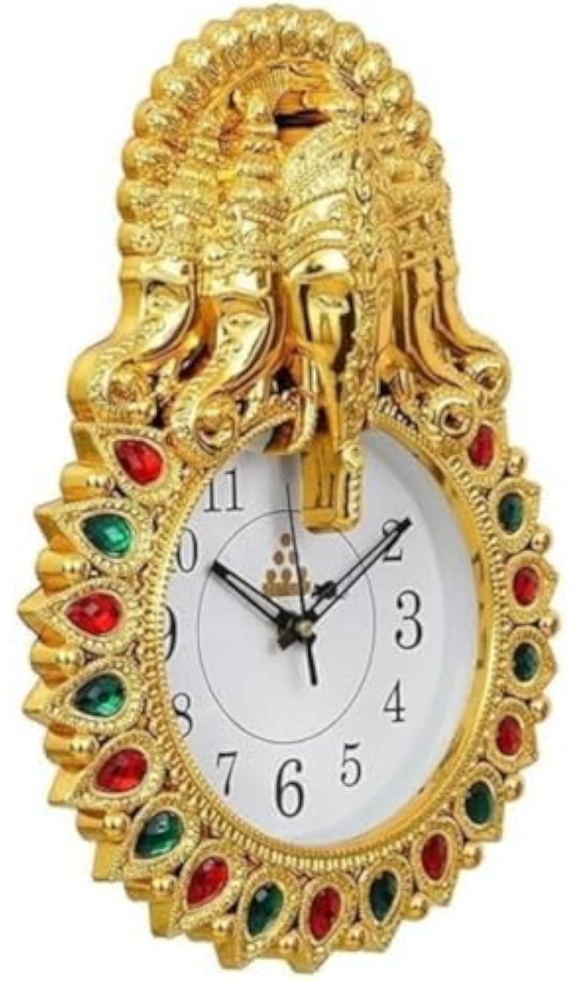 Right Corner Premium Plastic Designer Ganesha Analog Wall Clock